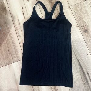 Lululemon Black Ribbed Women's Tank Top